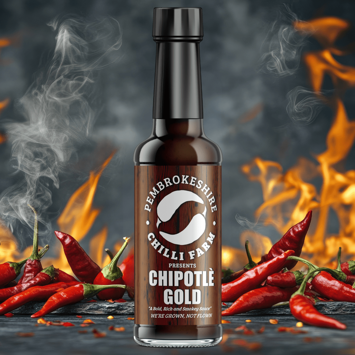 Chipotle Gold Chilli Sauce | 150ml | Pembrokeshire Chilli Farm - One Stop Chilli Shop