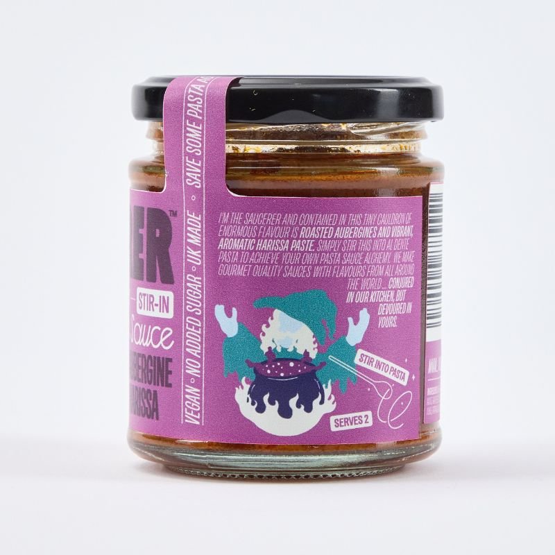 Roasted Aubergine & Spicy Harissa Pasta Sauce 190g - One Stop Chilli Shop