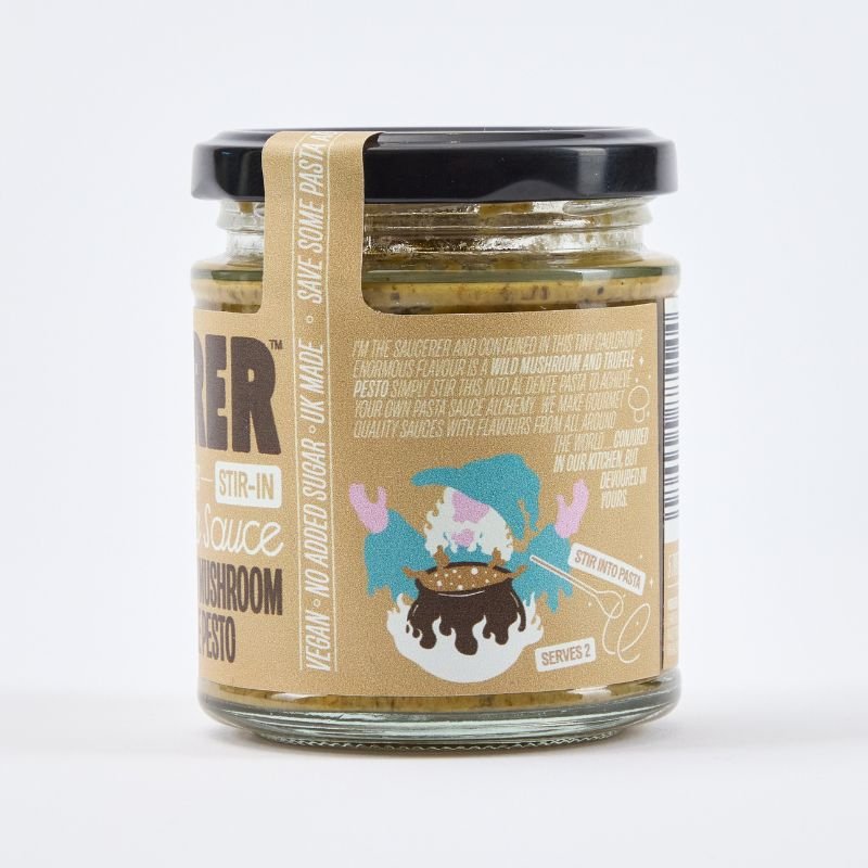 Wild Mushroom & Truffle Oil Pesto | 190g | The Saucerer - One Stop Chilli Shop