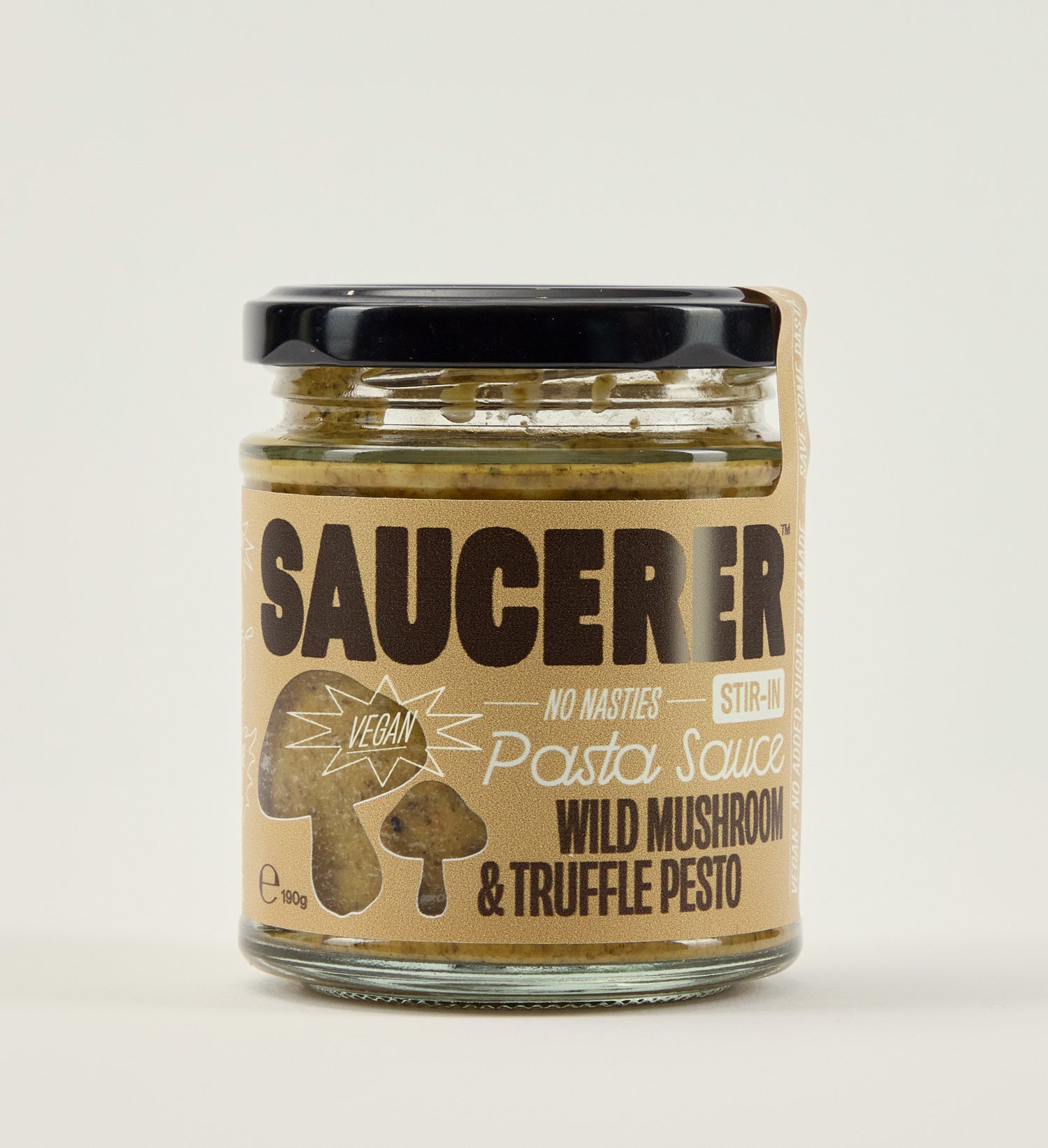 Wild Mushroom & Truffle Oil Pesto | 190g | The Saucerer - One Stop Chilli Shop