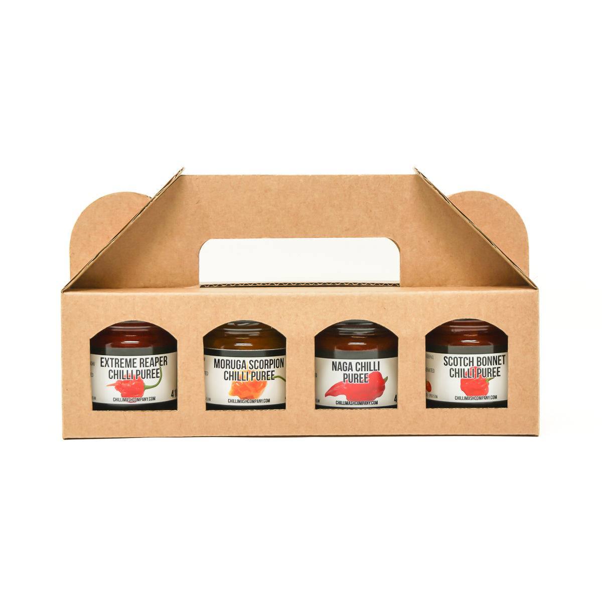 The 'World's Hottest' Chilli Challenge Gift Box Set | 2023 Edition | 4 Extreme Levels - One Stop Chilli Shop